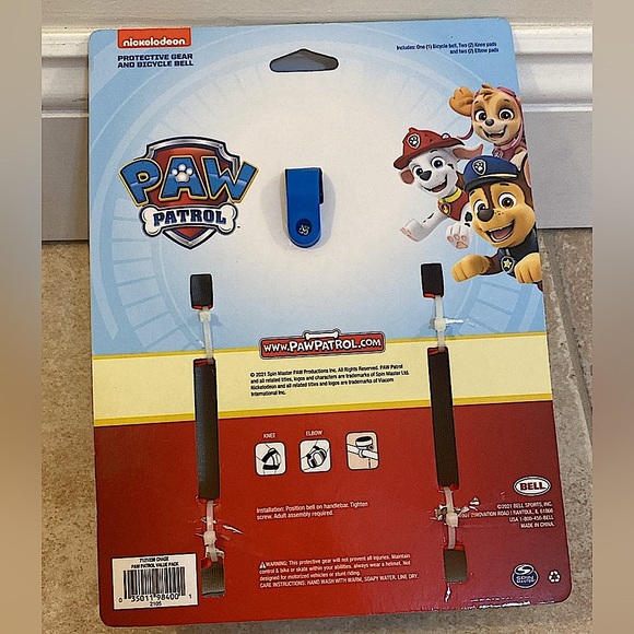 Paw Patrol Elbow & Knee Pads with Bell - Picture 3 of 4